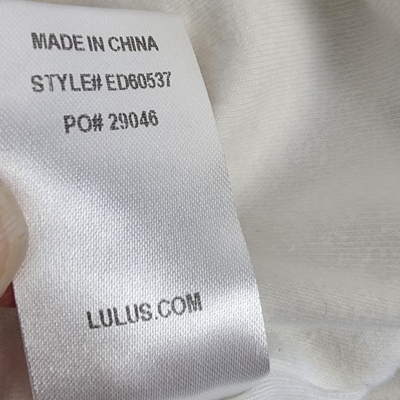 LULU’s CAFE SOCIETY STRIPED TSHIRT DRESS WHITE/BLACK LARGE EXCELLENT CONDITION - Picture 5 of 5